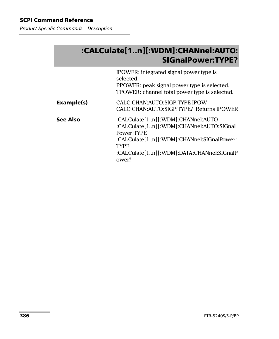 EXFO FTB -5240S/5240BP Optical Spectrum Analyzer User Manual | Page 392 / 638