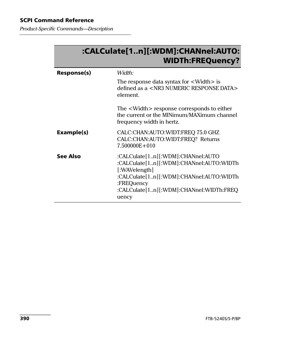 EXFO FTB -5240S/5240BP Optical Spectrum Analyzer User Manual | Page 396 / 638