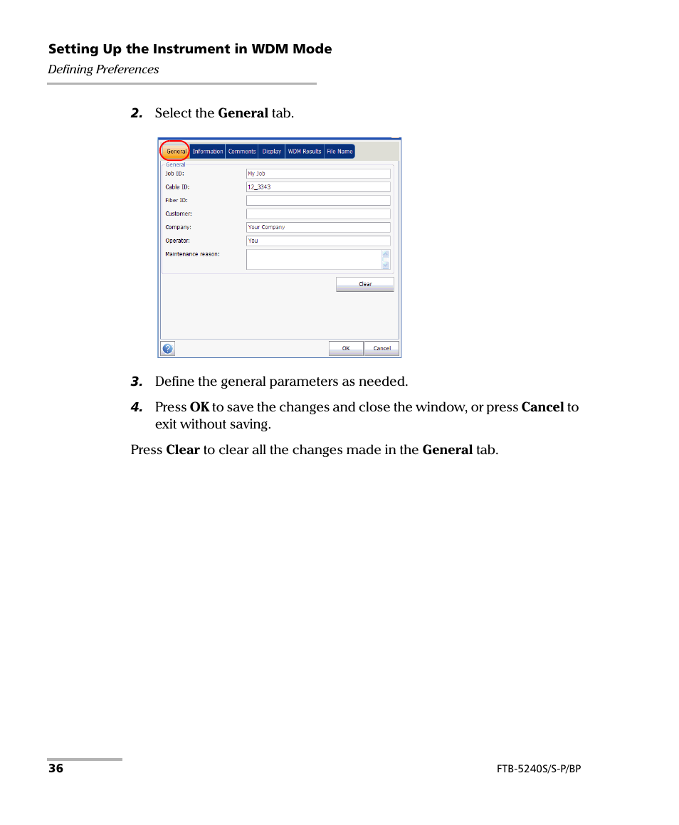 EXFO FTB -5240S/5240BP Optical Spectrum Analyzer User Manual | Page 42 / 638
