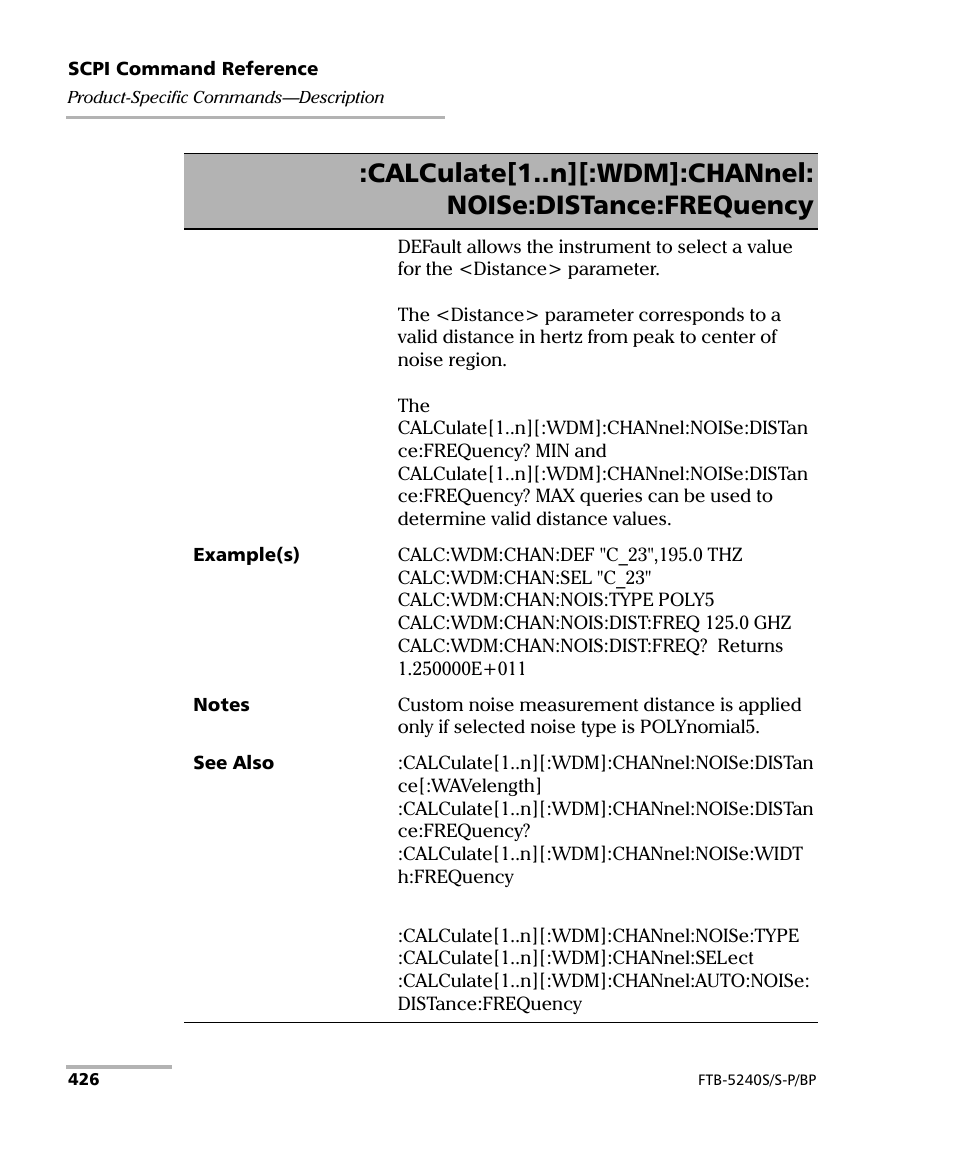 EXFO FTB -5240S/5240BP Optical Spectrum Analyzer User Manual | Page 432 / 638