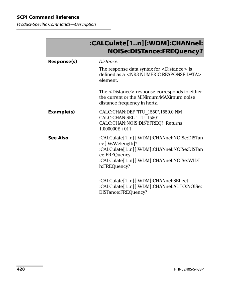 EXFO FTB -5240S/5240BP Optical Spectrum Analyzer User Manual | Page 434 / 638