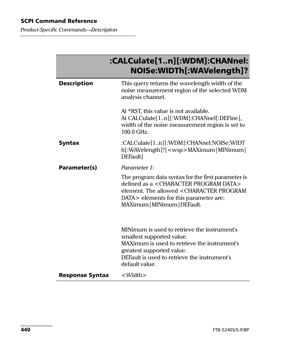 EXFO FTB -5240S/5240BP Optical Spectrum Analyzer User Manual | Page 446 / 638