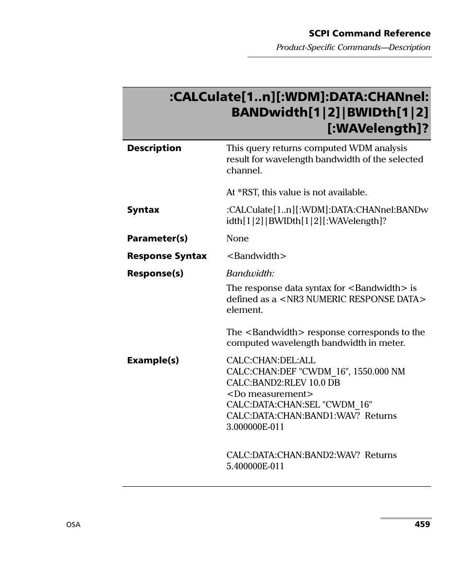 EXFO FTB -5240S/5240BP Optical Spectrum Analyzer User Manual | Page 465 / 638