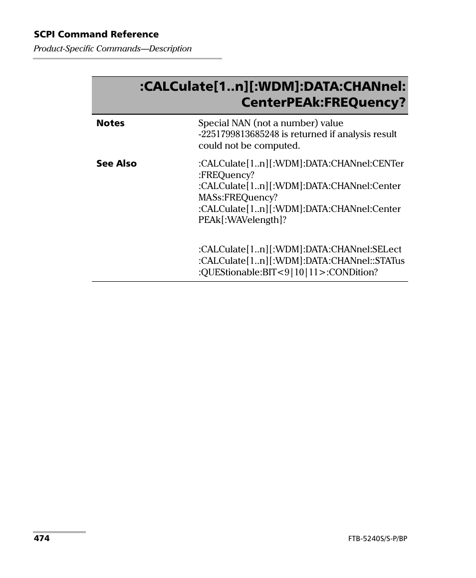 EXFO FTB -5240S/5240BP Optical Spectrum Analyzer User Manual | Page 480 / 638