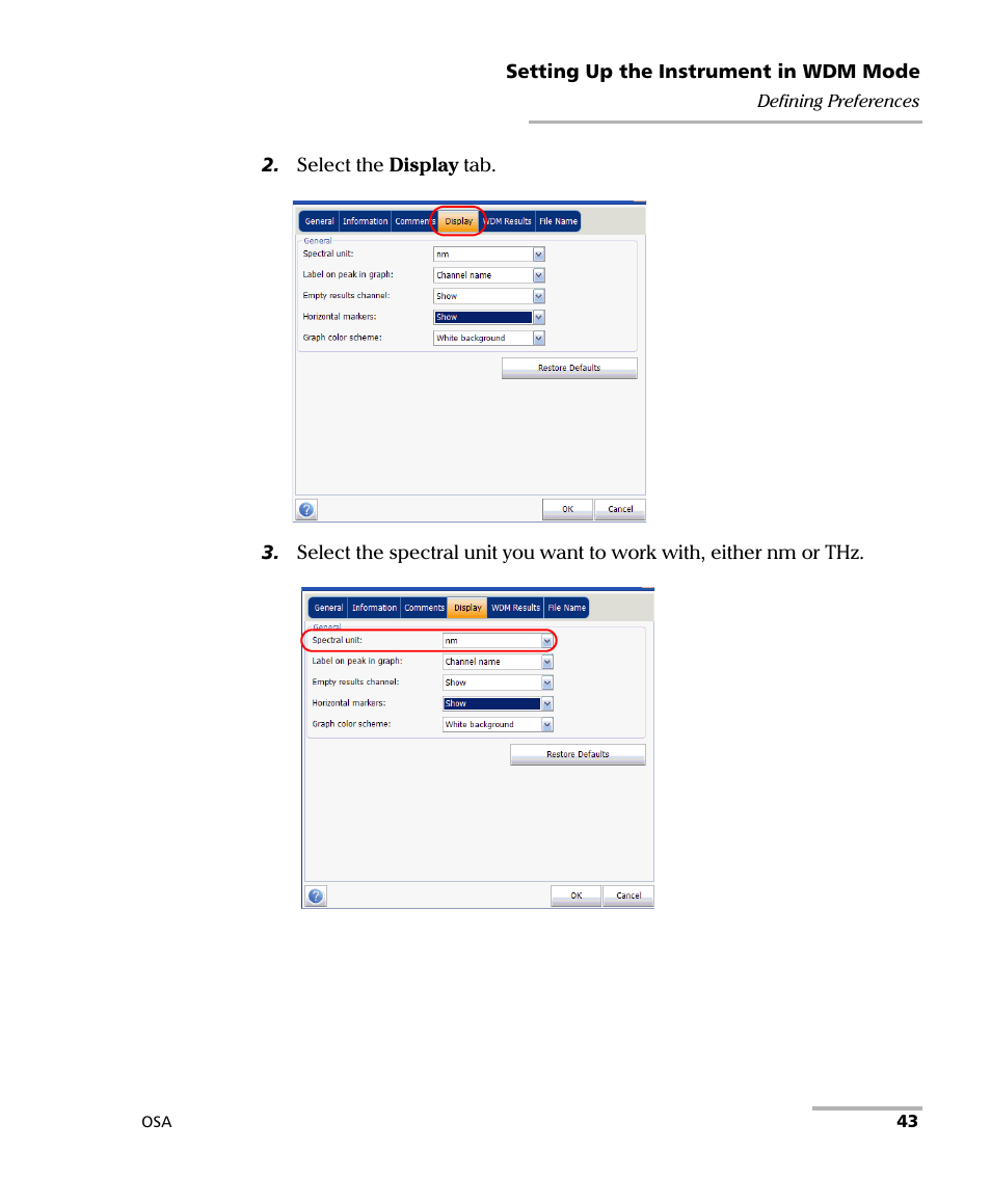 EXFO FTB -5240S/5240BP Optical Spectrum Analyzer User Manual | Page 49 / 638