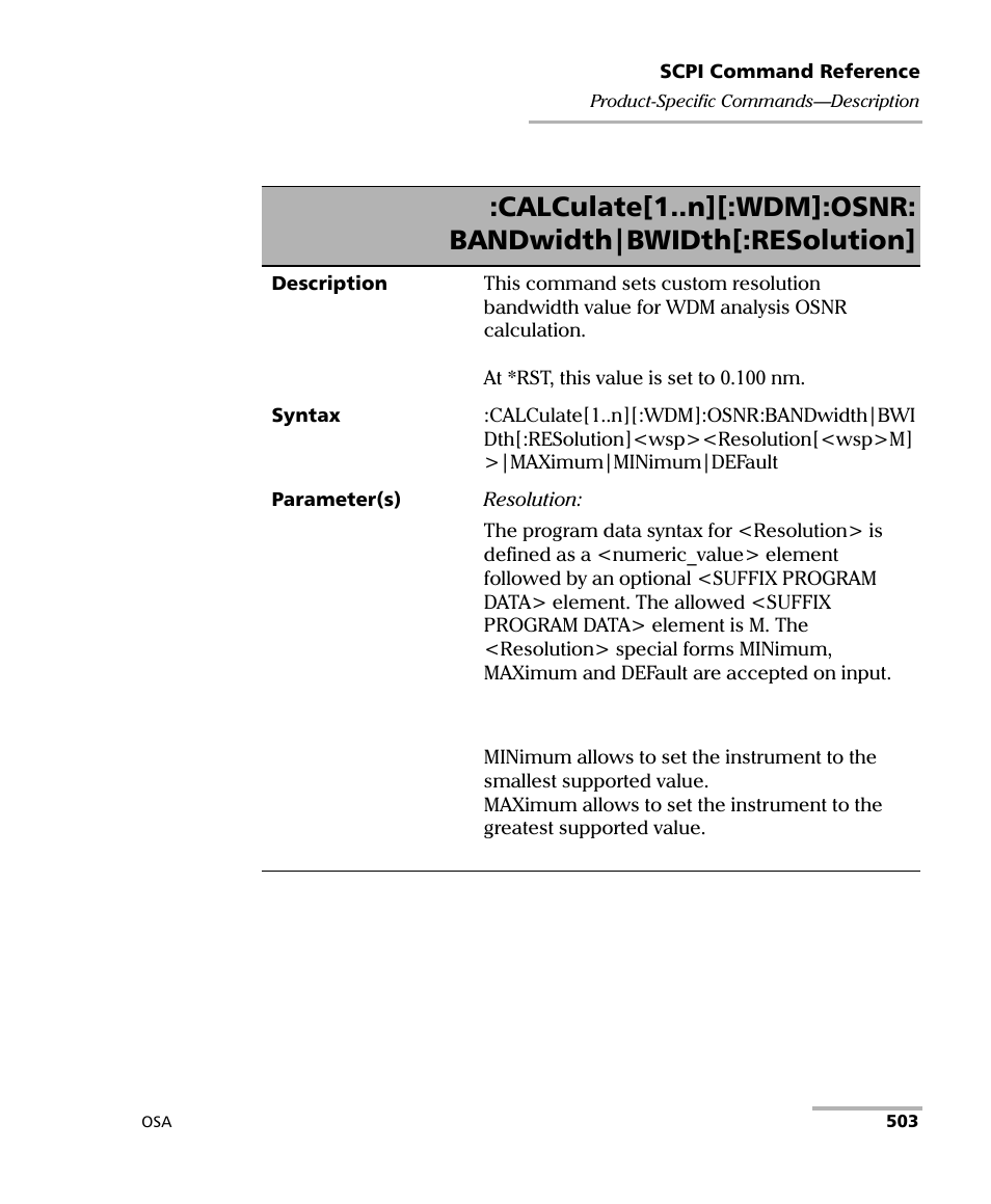 EXFO FTB -5240S/5240BP Optical Spectrum Analyzer User Manual | Page 509 / 638