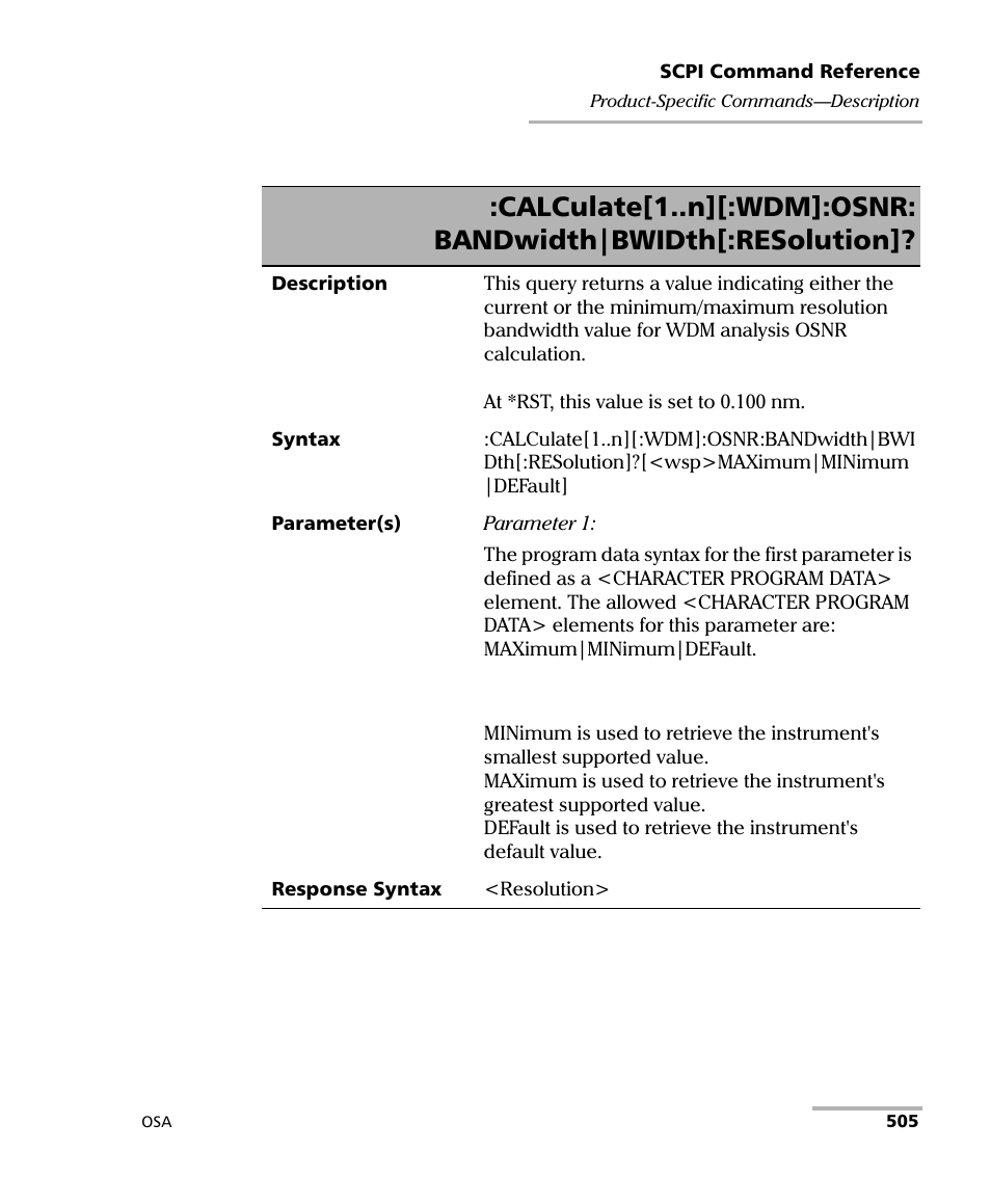 EXFO FTB -5240S/5240BP Optical Spectrum Analyzer User Manual | Page 511 / 638