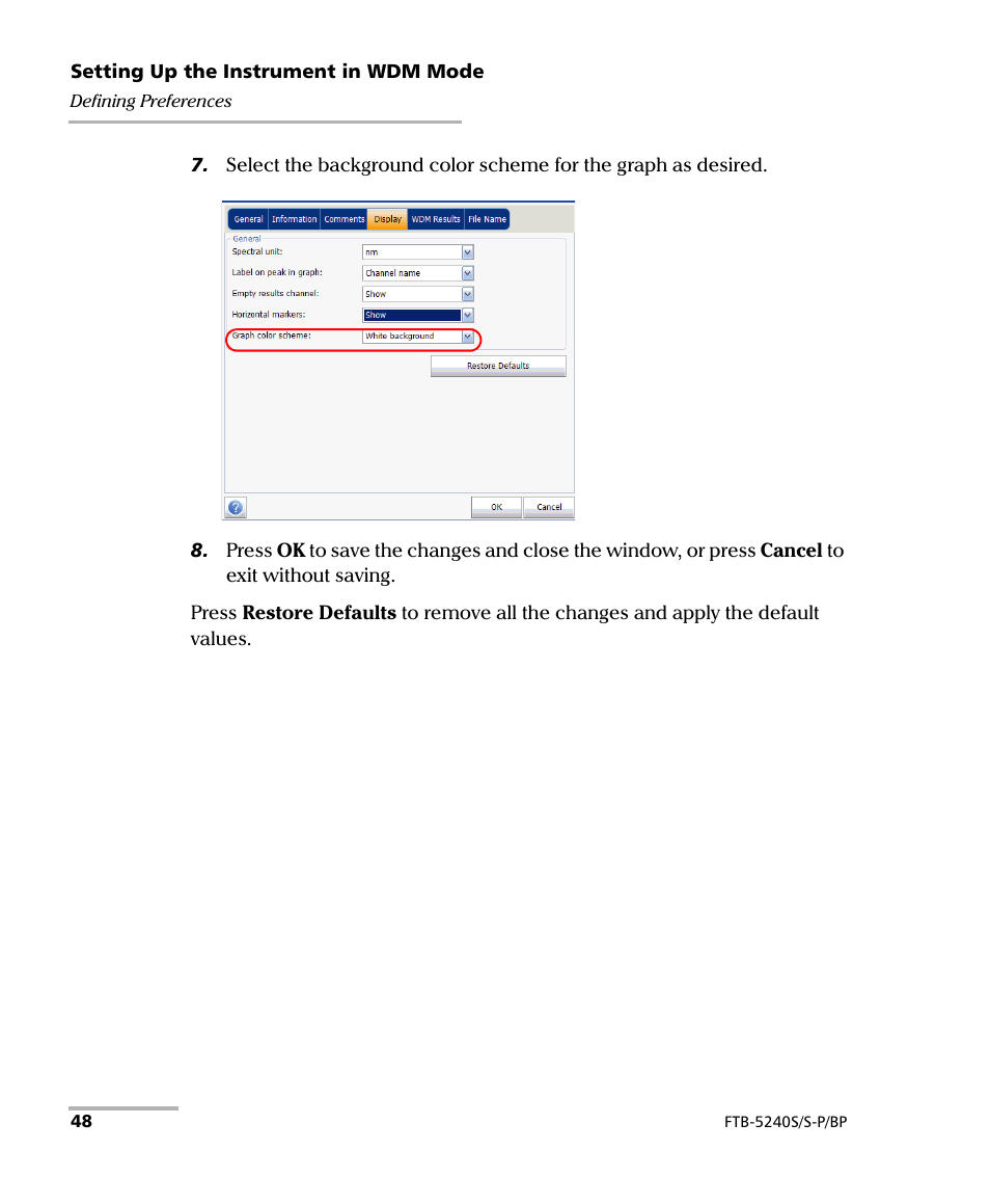 EXFO FTB -5240S/5240BP Optical Spectrum Analyzer User Manual | Page 54 / 638