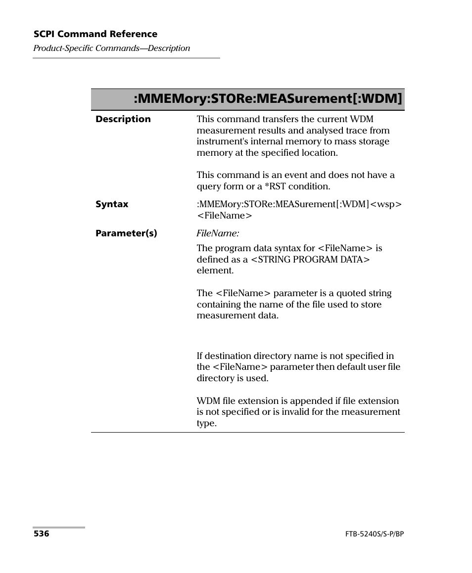 EXFO FTB -5240S/5240BP Optical Spectrum Analyzer User Manual | Page 542 / 638