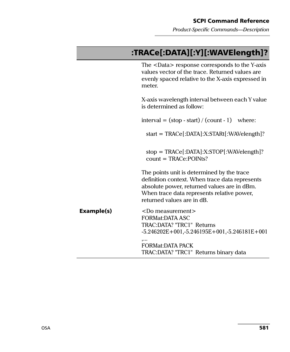 Trace[:data][:y][:wavelength | EXFO FTB -5240S/5240BP Optical Spectrum Analyzer User Manual | Page 587 / 638