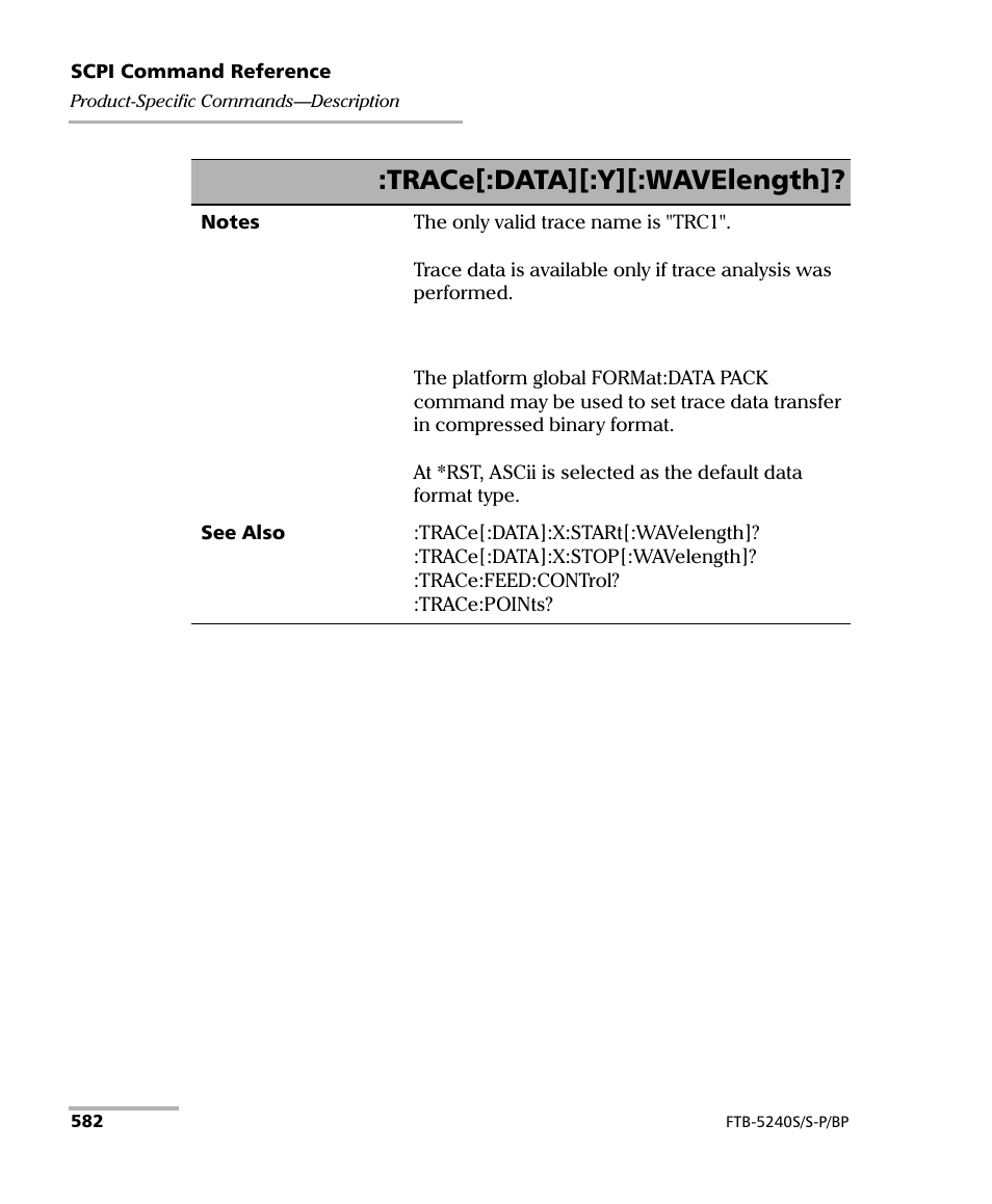 Trace[:data][:y][:wavelength | EXFO FTB -5240S/5240BP Optical Spectrum Analyzer User Manual | Page 588 / 638