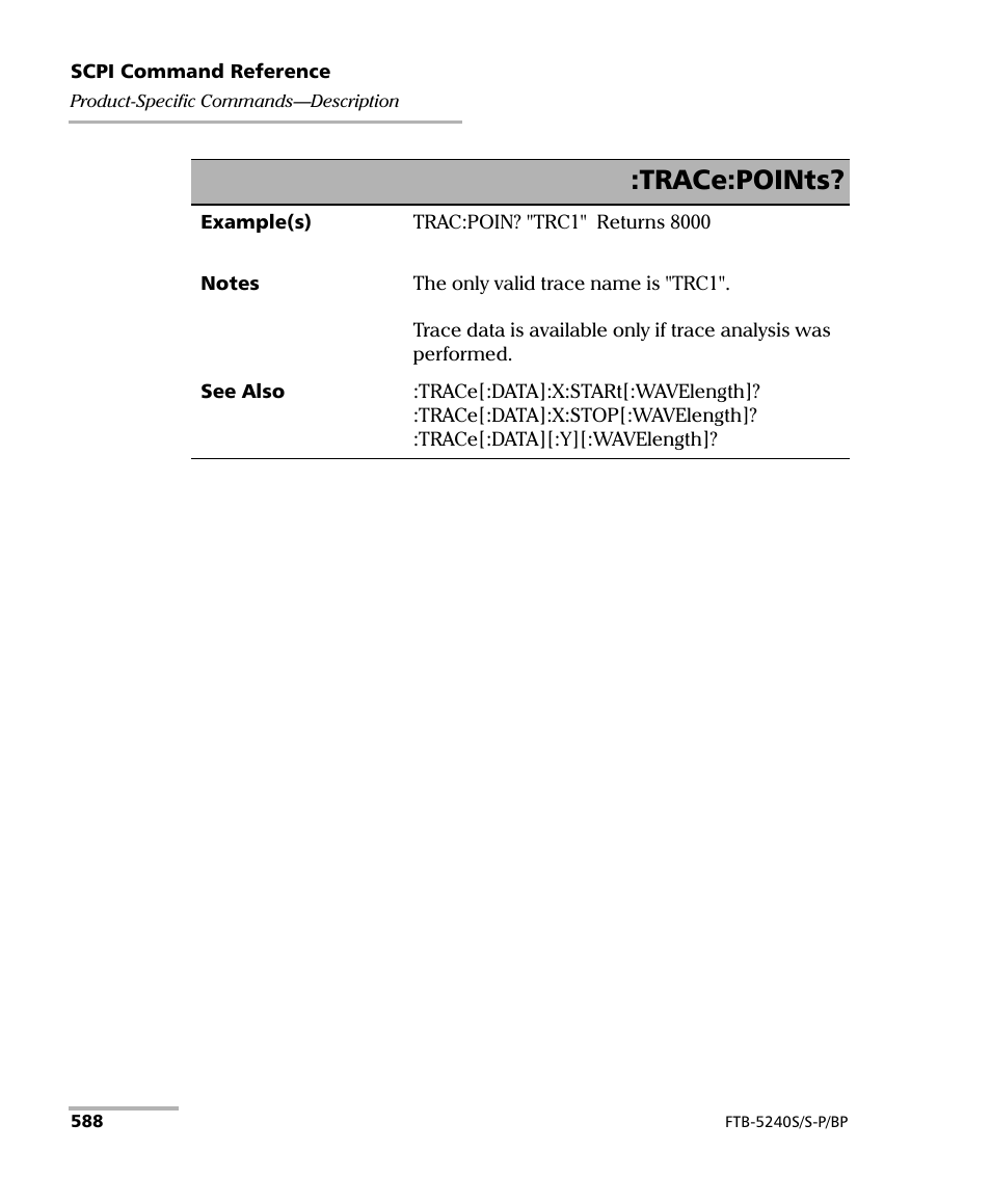 Trace:points | EXFO FTB -5240S/5240BP Optical Spectrum Analyzer User Manual | Page 594 / 638