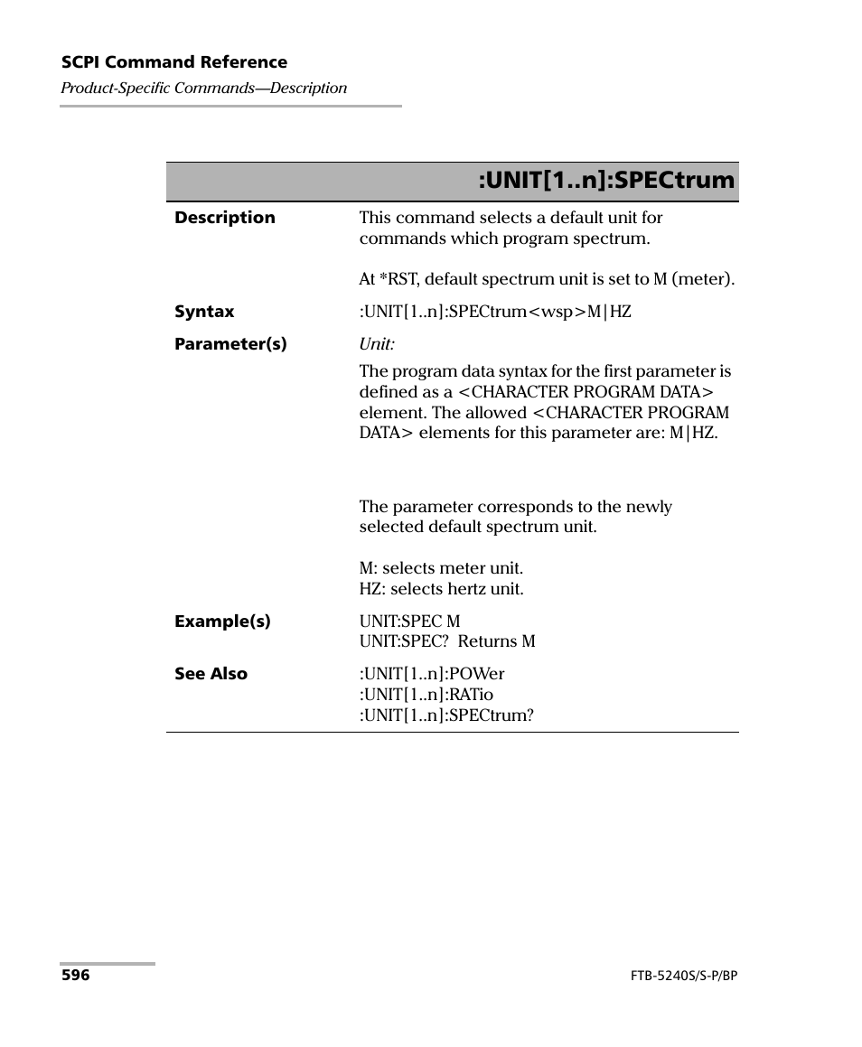 Unit[1..n]:spectrum | EXFO FTB -5240S/5240BP Optical Spectrum Analyzer User Manual | Page 602 / 638