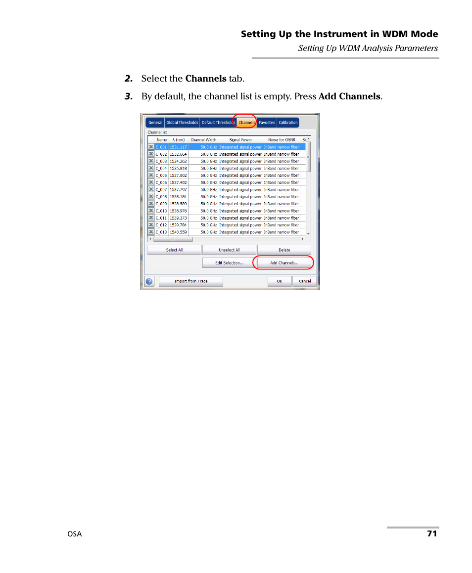 EXFO FTB -5240S/5240BP Optical Spectrum Analyzer User Manual | Page 77 / 638