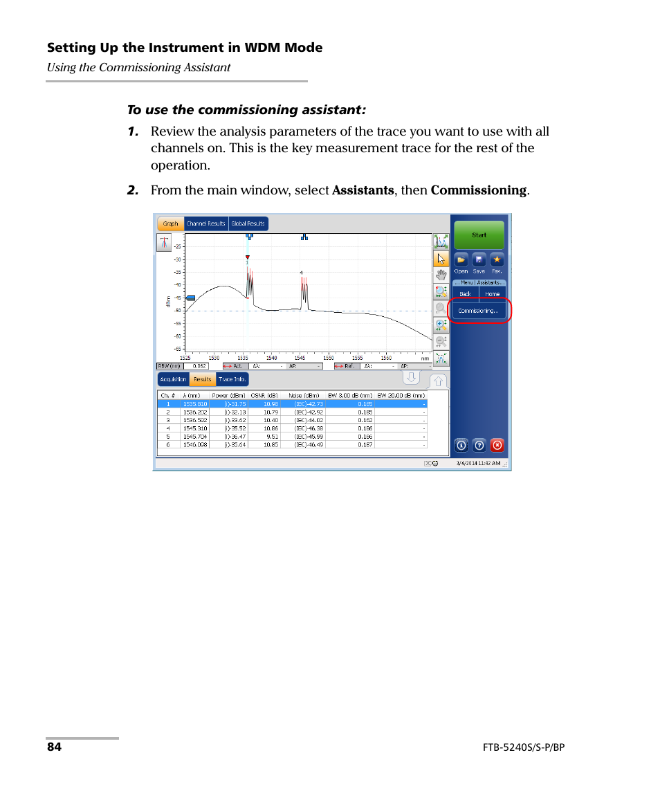 EXFO FTB -5240S/5240BP Optical Spectrum Analyzer User Manual | Page 90 / 638