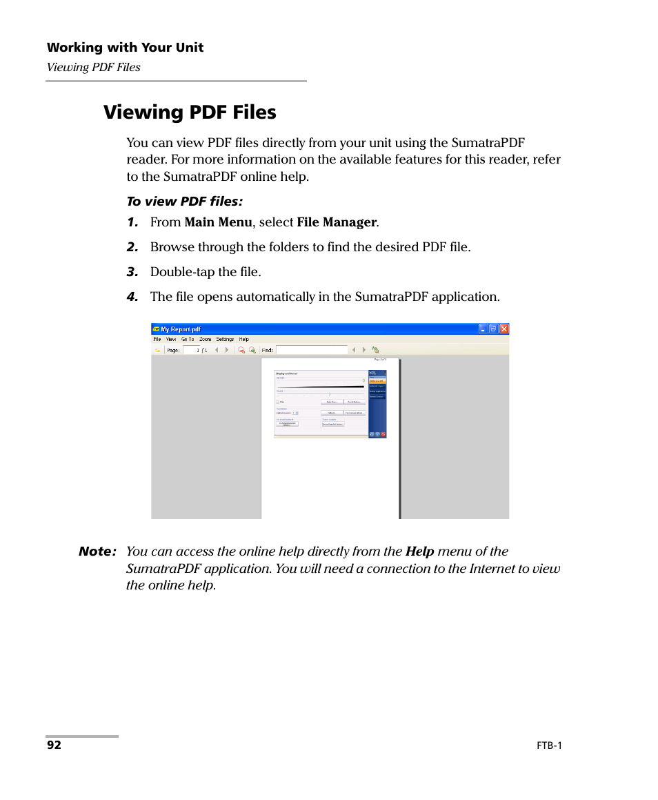 Viewing pdf files | EXFO FTB-1 User Manual | Page 102 / 234