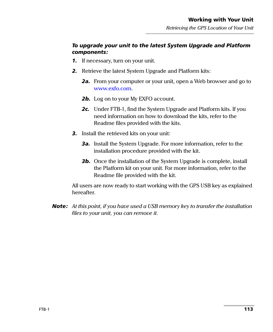 EXFO FTB-1 User Manual | Page 123 / 234