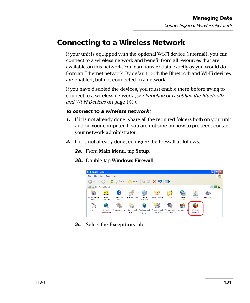 Connecting to a wireless network | EXFO FTB-1 User Manual | Page 141 / 234