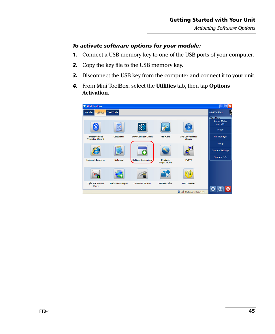 EXFO FTB-1 User Manual | Page 55 / 234