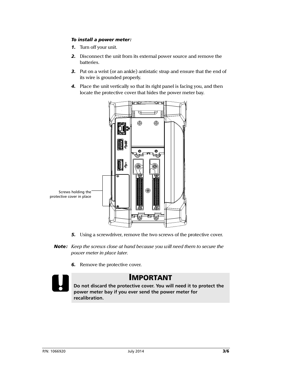 Mportant | EXFO FTB-2 User Manual | Page 3 / 6