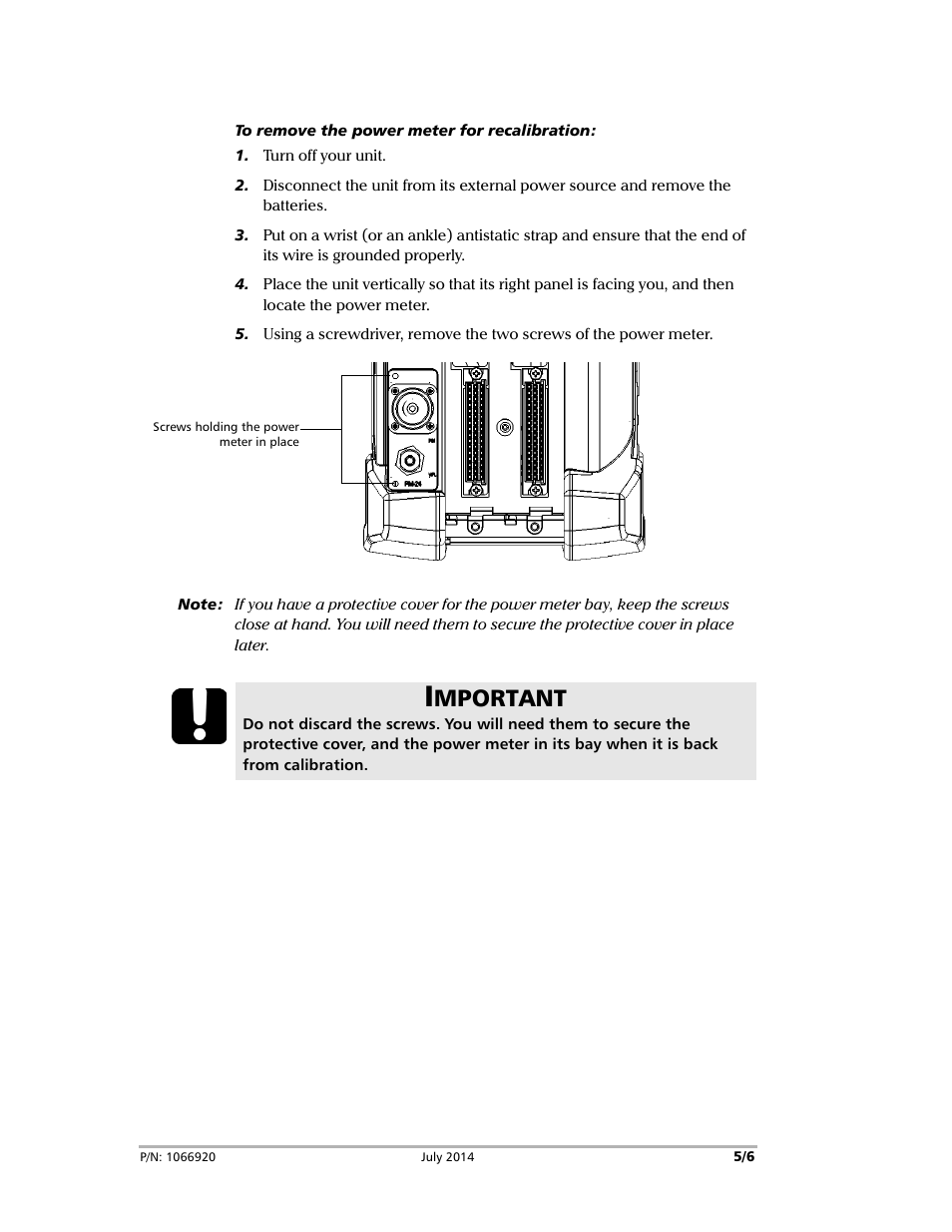 Mportant | EXFO FTB-2 User Manual | Page 5 / 6