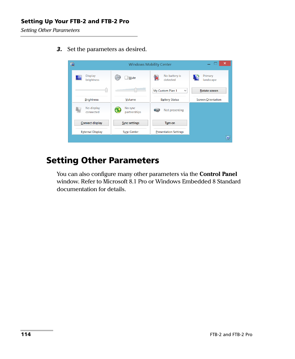 Setting other parameters | EXFO FTB-2 User Manual | Page 124 / 443