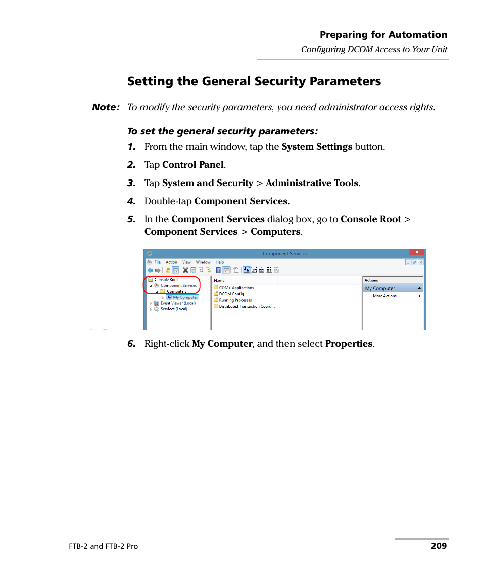 Setting the general security parameters | EXFO FTB-2 User Manual | Page 219 / 443