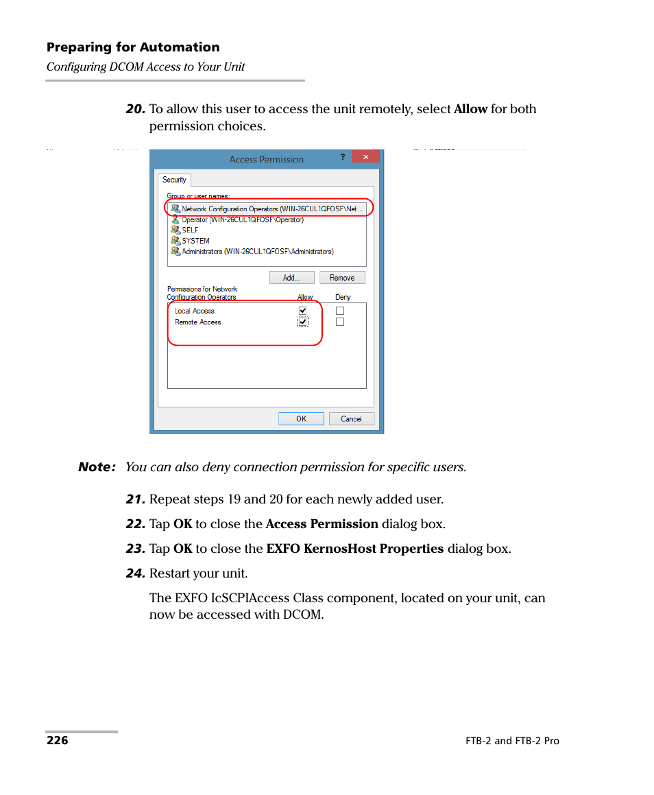 EXFO FTB-2 User Manual | Page 236 / 443