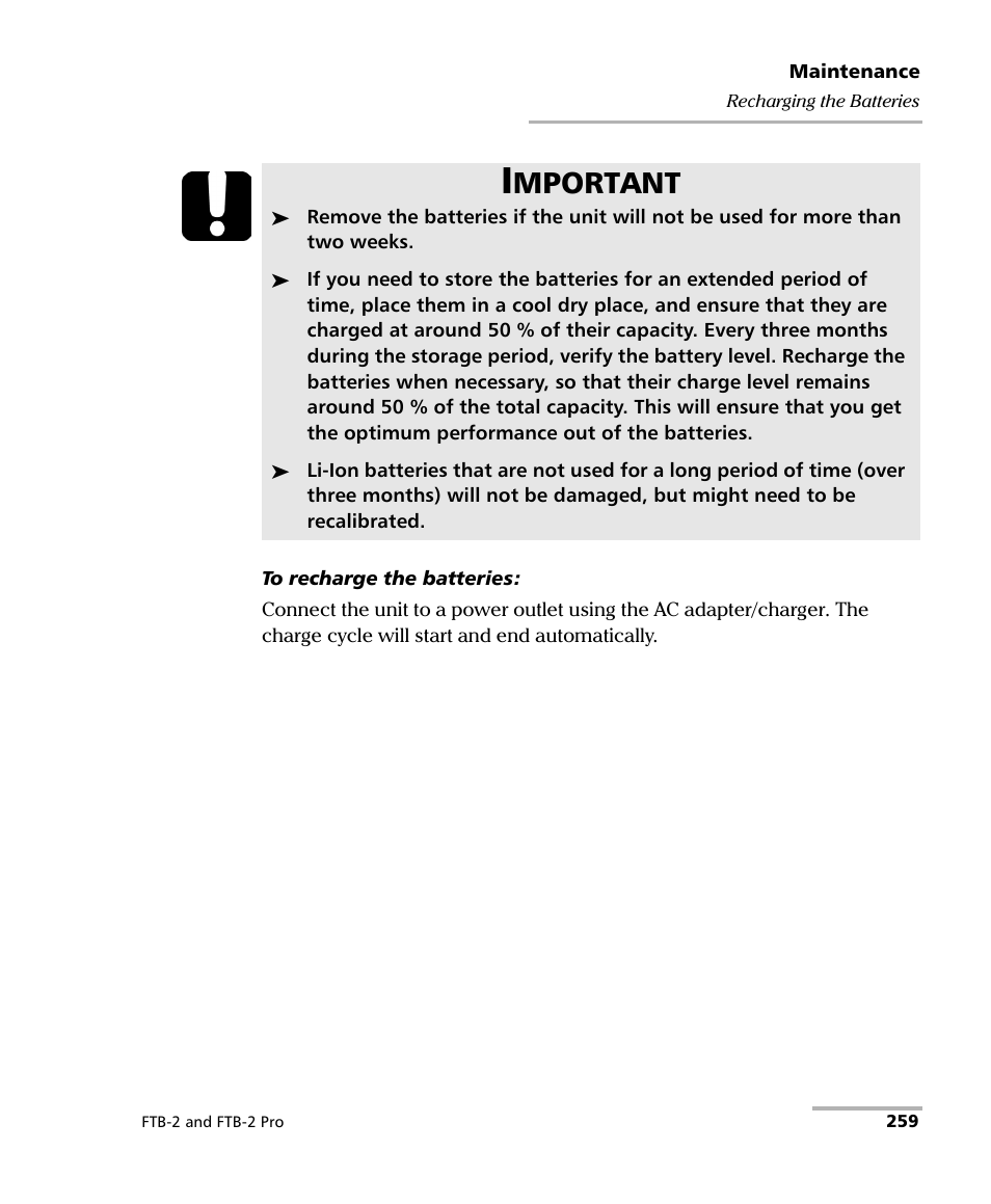 Mportant | EXFO FTB-2 User Manual | Page 269 / 443