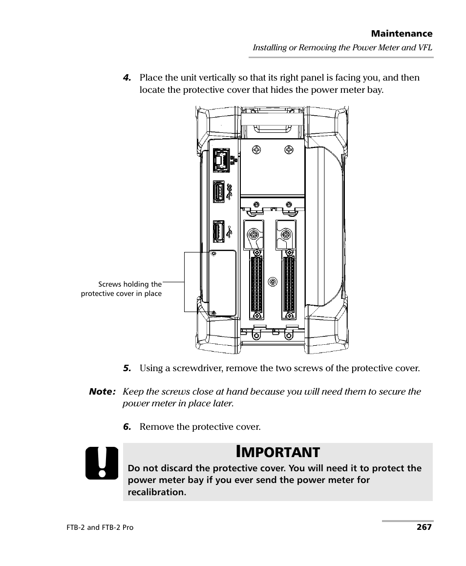 Mportant | EXFO FTB-2 User Manual | Page 277 / 443