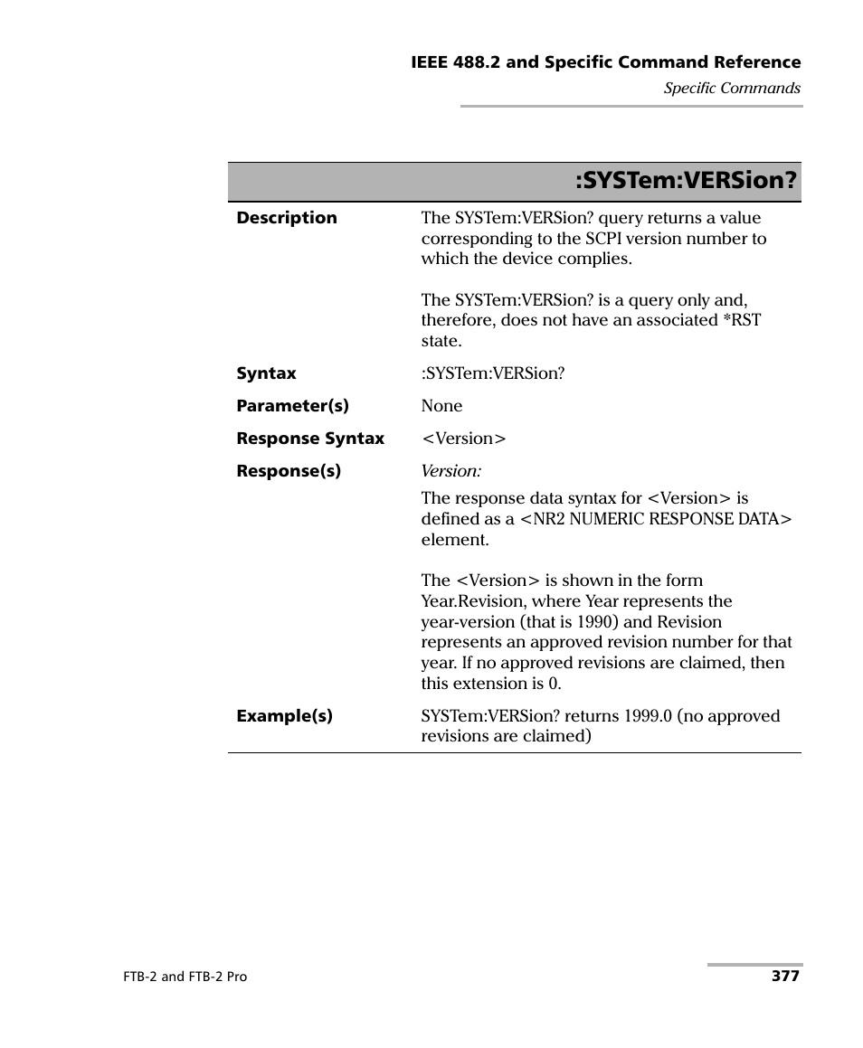 System:version | EXFO FTB-2 User Manual | Page 387 / 443