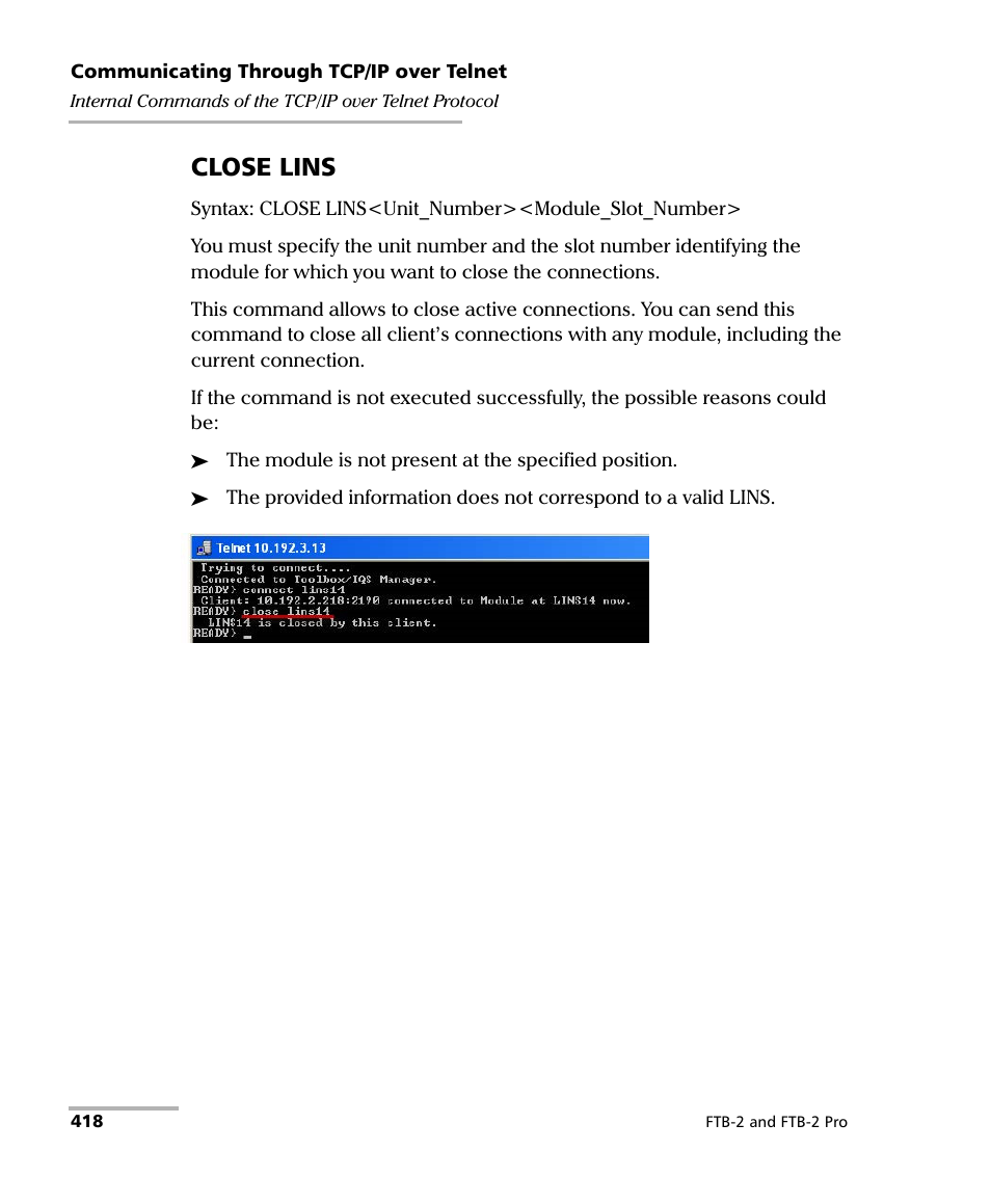 Close lins | EXFO FTB-2 User Manual | Page 428 / 443