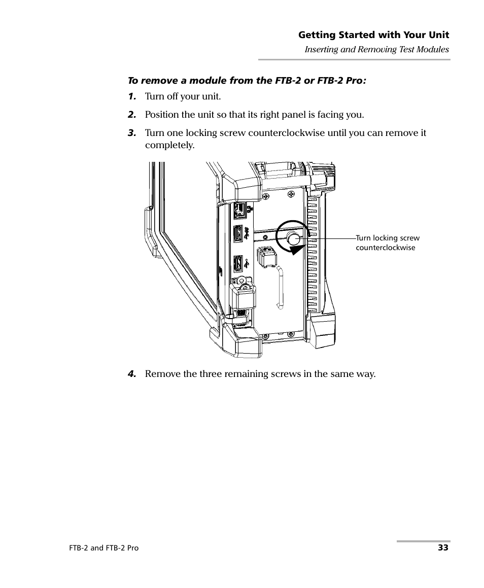 EXFO FTB-2 User Manual | Page 43 / 443