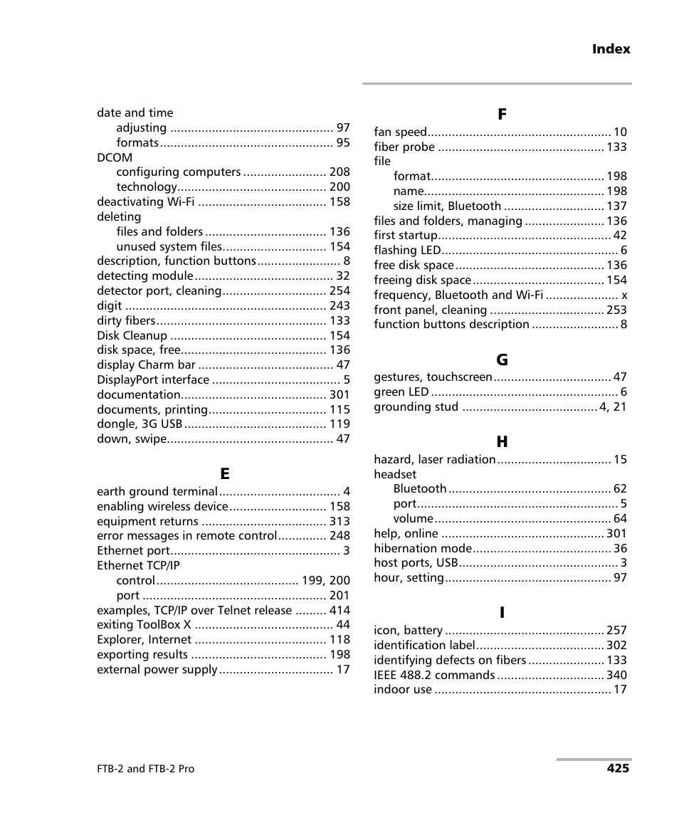 EXFO FTB-2 User Manual | Page 435 / 443