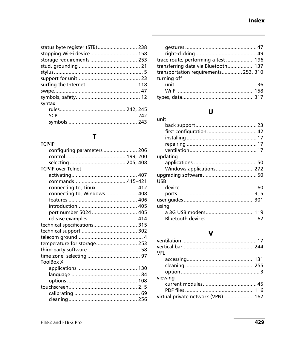 EXFO FTB-2 User Manual | Page 439 / 443