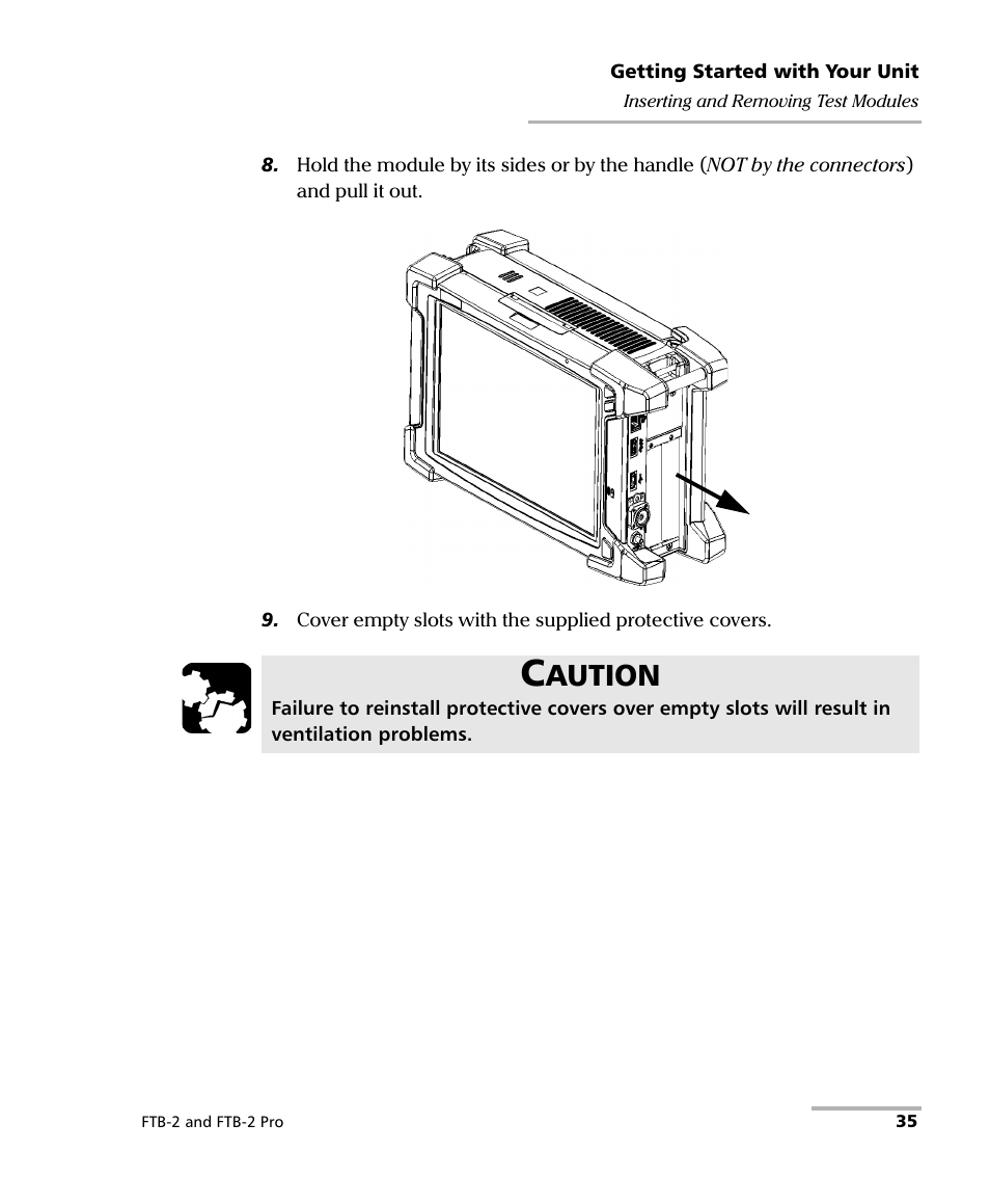 Aution | EXFO FTB-2 User Manual | Page 45 / 443