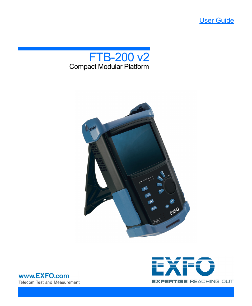 EXFO FTB-200 v2 Compact Modular Platform User Manual | 222 pages