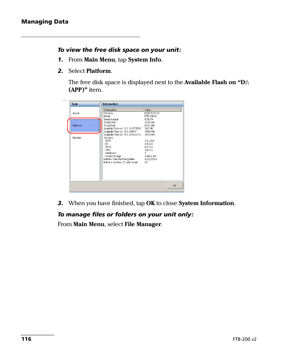 EXFO FTB-200 v2 Compact Modular Platform User Manual | Page 126 / 222