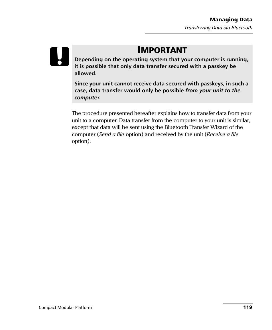 Mportant | EXFO FTB-200 v2 Compact Modular Platform User Manual | Page 129 / 222