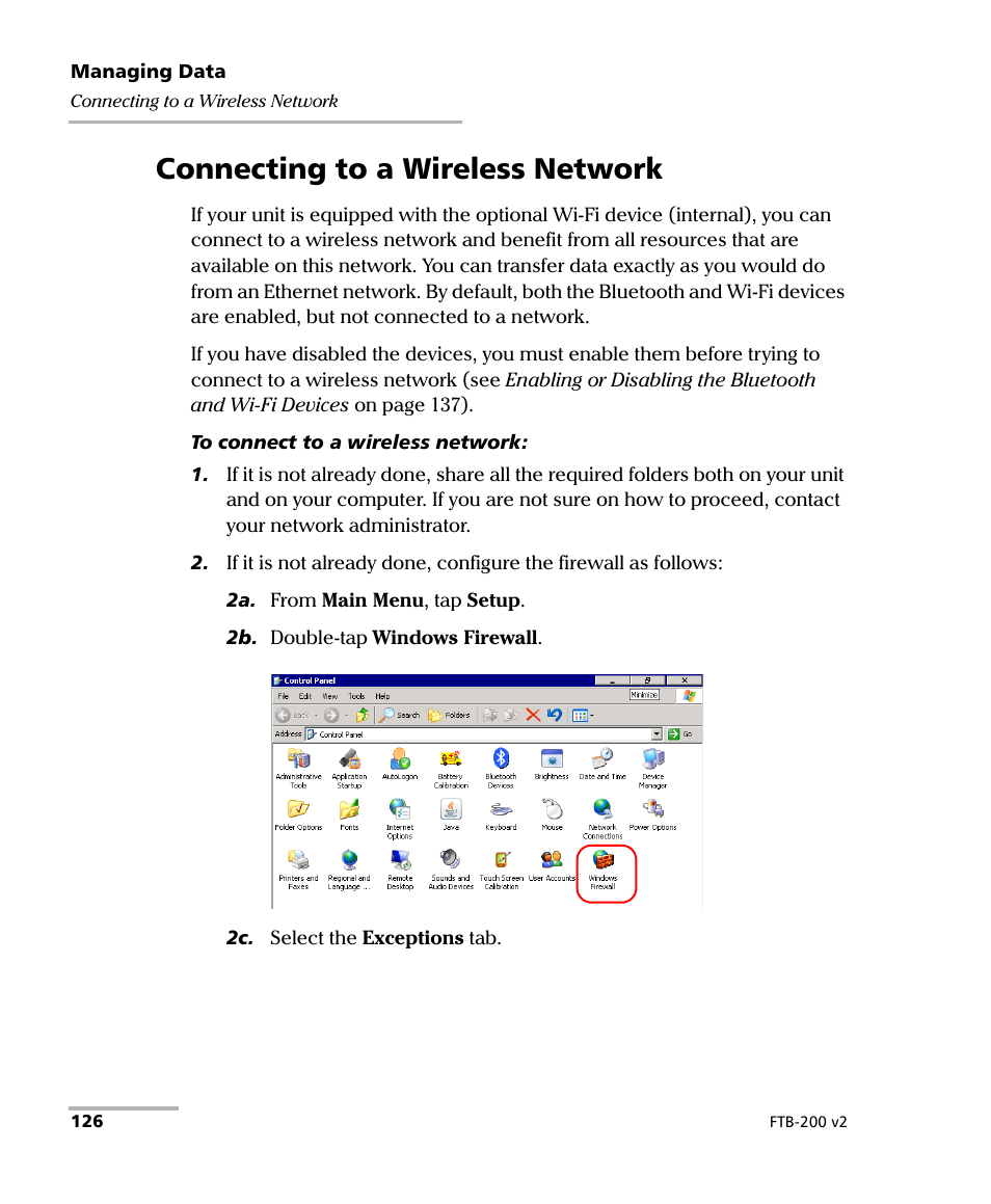 Connecting to a wireless network | EXFO FTB-200 v2 Compact Modular Platform User Manual | Page 136 / 222