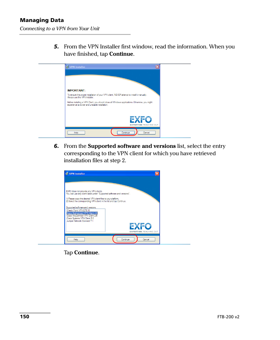 EXFO FTB-200 v2 Compact Modular Platform User Manual | Page 160 / 222