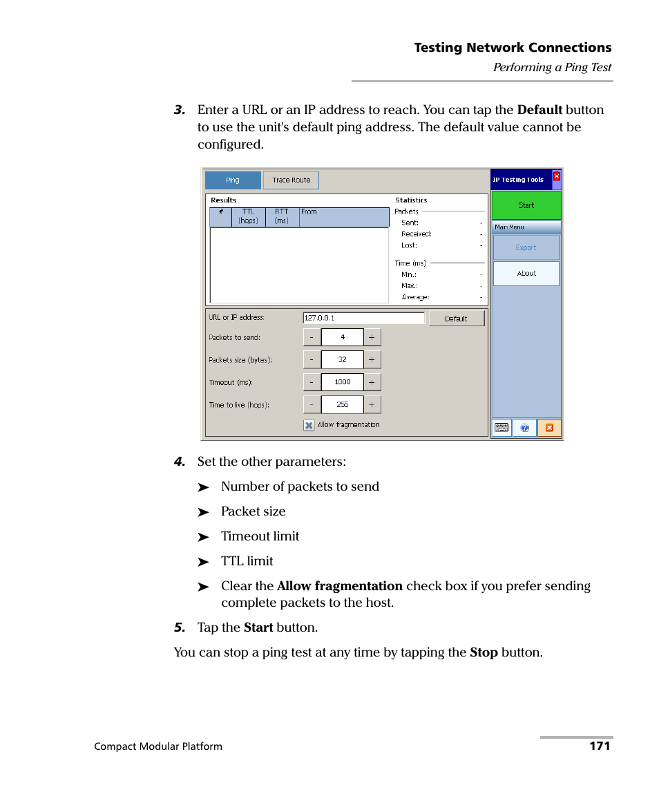 EXFO FTB-200 v2 Compact Modular Platform User Manual | Page 181 / 222