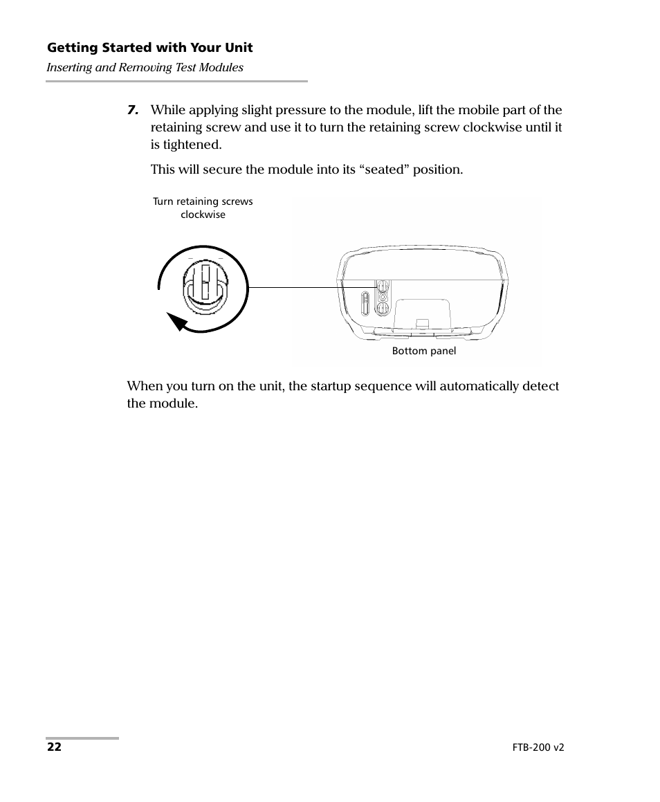 EXFO FTB-200 v2 Compact Modular Platform User Manual | Page 32 / 222