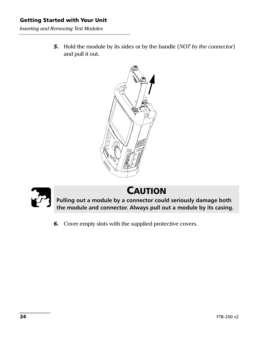 Aution | EXFO FTB-200 v2 Compact Modular Platform User Manual | Page 34 / 222