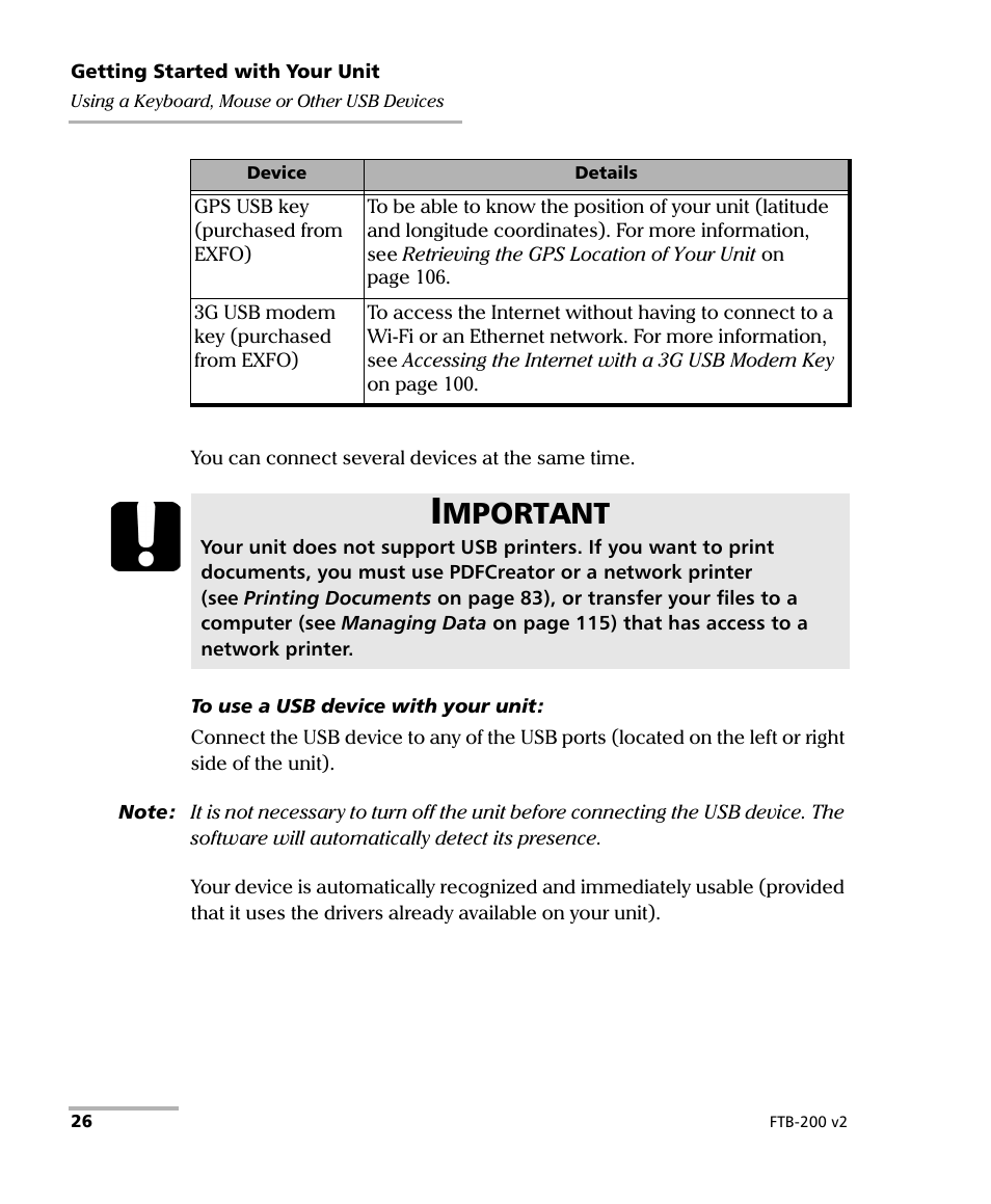 Mportant | EXFO FTB-200 v2 Compact Modular Platform User Manual | Page 36 / 222