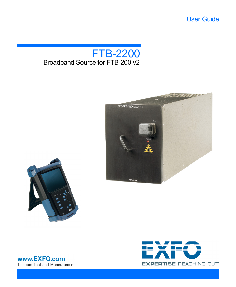 EXFO FTB-2200 for FTB-200 v2 User Manual | 41 pages