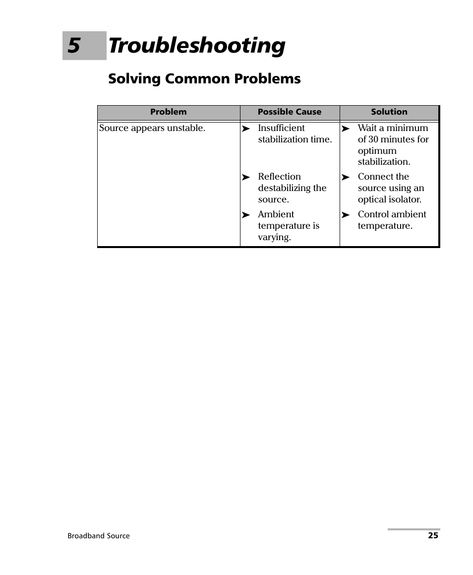 5 troubleshooting, Solving common problems, 5troubleshooting | EXFO FTB-2200 for FTB-200 v2 User Manual | Page 29 / 41