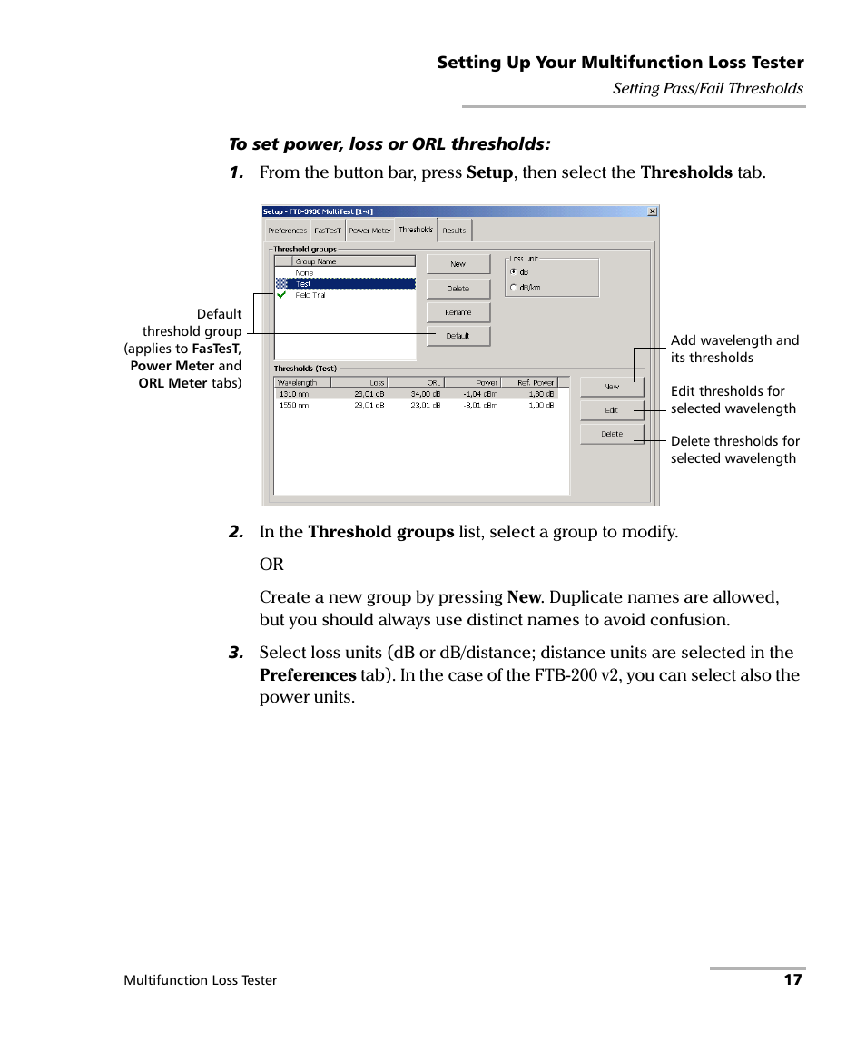 EXFO FTB-3930 MultiTest User Manual | Page 23 / 101