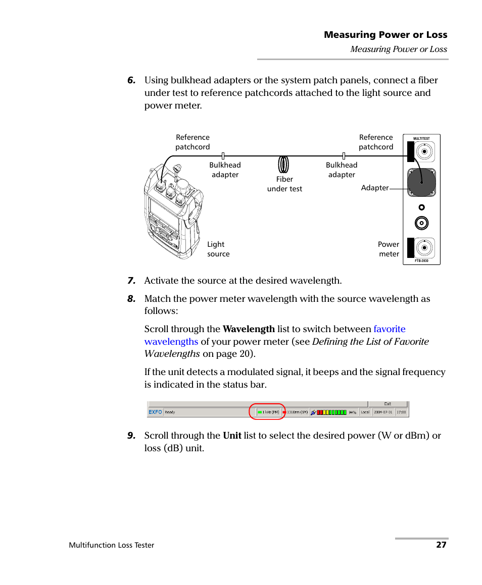 EXFO FTB-3930 MultiTest User Manual | Page 33 / 101
