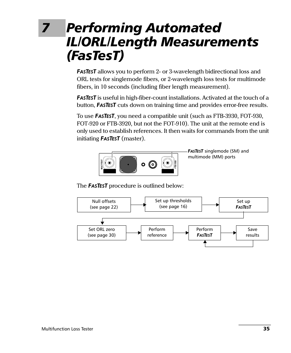 EXFO FTB-3930 MultiTest User Manual | Page 41 / 101